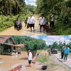 Camat Negeri Agung Didampingi Kepala Kampung Tinjau Langsung Lokasi Banjir di Kota Baru dan Sunsang