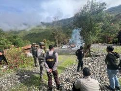 Rumah Kosong di Puncak Jaya Dibakar, Aparat Lakukan Penyelidikan