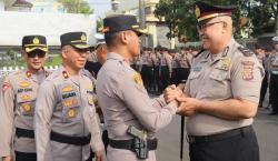 Polres Ciamis Gelar Upacara Kenaikan Pangkat Pengabdian, 2 Personel Terima Penghargaan