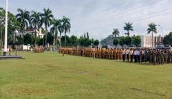 Hari Pertama Ngantor, Wali Kota Viman Alfarizi Ramadan Pimpin Apel Pagi di Bale Kota Tasikmalaya