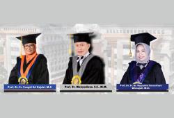 UWKS Kukuhkan Tiga Guru Besar Baru, Bukti Komitmen Kampus Berkualitas dan Berdaya Saing
