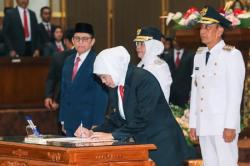 Gubernur Jatim Hadiri Sertijab Bupati & Wakil Bupati Bojonegoro, Setyo Wahono-Nurul Azizah