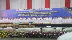 Buktikan Komitmen Berantas Narkoba, BNN Sita 1,2 Ton Barang Bukti Narkotika