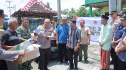 Polres Klaten Salurkan Bantuan untuk Korban Puting Beliung di Jambukulon Ceper Klaten