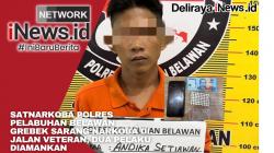 Satnarkoba Polres Pelabuhan Belawan Grebek Sarang Narkoba di Jalan Veteran, Dua Pelaku Diamankan