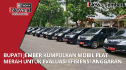 Bupati Jember Kumpulkan Ratusan Mobil Plat Merah untuk Evaluasi Efisiensi Anggaran