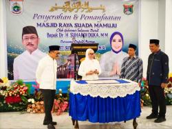 Masjid Raya Suada Mamuju Resmi Dibuka, Momen Spesial di Hari Lahir Bupati Sutinah