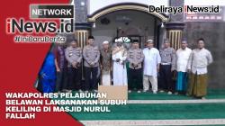 Wakapolres Pelabuhan Belawan Laksanakan Subuh Keliling di Masjid Nurul Fallah