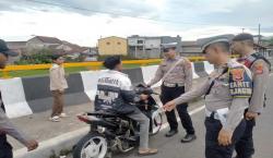 Ciptakaan Kenyamanan Warga Selama Ramadan, Sat Lantas Polres Tasikmalaya Tertibkan Knalpot Brong