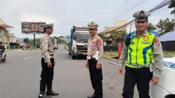 Antisipasi Kemacetan di Jalur Gentong, Satlantas Polres Tasikmalaya Kota Gelar Razia Truk Besar