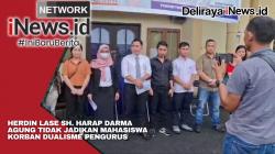 Herdin Lase SH. Harap Darma Agung Tidak Jadikan Mahasiswa Korban Dualisme Pengurus