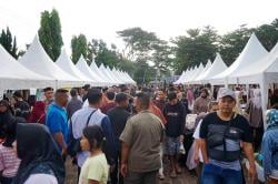 Bazar Ramadhan di Taman Kota Usman Janatin: Kuliner Enak, Banyak Doorprize