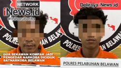 Dua Sekawan Kompak jadi Pengedar Narkoba Diciduk Satnarkoba Belawan