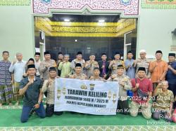 Wakapolres Meranti Tarawih Keliling Untuk Pererat Silaturahmi dan Harkamtibmas