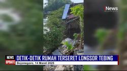 Video Detik-Detik Rumah Warga di Balen Bojonegoro, Terseret Longsor Tebing Bengawan Solo