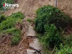Longsor Akibatkan Jalan Putus di Desa Sumarrang 100 Rumah Terdampak, Wakil Bupati Koordinasi PUPR