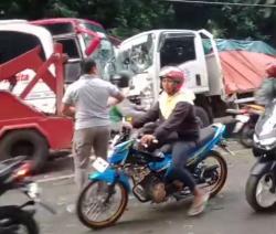 Kecelakaan Beruntun di Jalan Raya Cibeureum, Polres Cianjur: Seluruh Kendaraan Dievakuasi