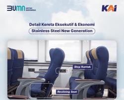 Daftar Fasilitasi 4 Kereta Regenerasi Kelas Ekonomi