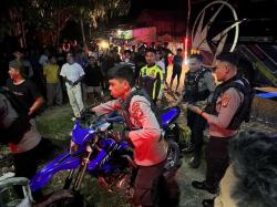 Bubarkan Aksi Balapan Liar, Polres Majene Amankan Puluhan Sepeda Motor