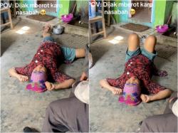 Momen Ngakak, Drama Emak-emak Saat Ditagih Utang, Akting Kesurupan Sampai Guling-guling di Lantai