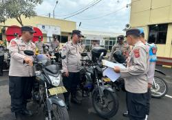 Jelang Operasi Ketupat Lodaya 2025, Polres Cianjur Cek Kesiapan Kendaraan Operasional