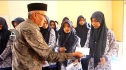 Kabar Gembira ! Ratusan Siswa MTsN 3 Pidie Jaya Aceh Dapat Paket Ramadhan Gratis dari Sekolah