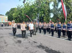 Amankan Arus Mudik dan Balik Lebaran, Polres Gelar Apel Pasukan Operasi Ketupat Candi 2025