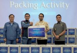 Program Jelajah Ramadan, Krakatau Posco Serahkan 1.506 Al-Quran dan 1.225 Paket Sembako