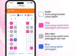 Aplikasi Access by KAI Luncurkan Fitur 'Female Seat Map' untuk Kenyamanan Penumpang Wanita