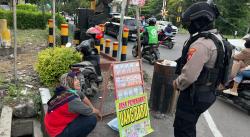 Polresta Sidoarjo Patroli Cegah Peredaran Uang Palsu Jelang Lebaran