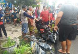 Kecelakaan Truk Fuso Rem Blong di Jombang, Tabrak 5 Kendaraan dan Lukai 4 Orang
