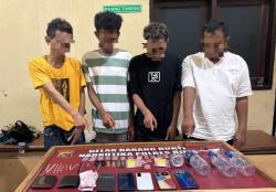 4 Pria di Bima Digerebek Polisi saat Transaksi Narkoba di Kos-kosan