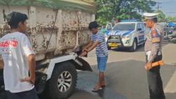 Cegah Korban Jiwa, Polres Gowa Tertibkan Truk Bermodifikasi Berbahaya di Jalan Raya