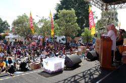 Peringatan Hari Buruh di Banyumas, Pemerintah Janji Terus Tingkatkan Kesejahteraan