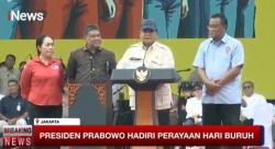 May Day di Monas: Prabowo Disambut Riuh Ribuan Buruh, Serukan Komitmen Lindungi Pekerja