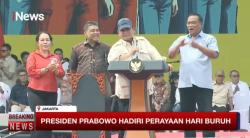 Momen May Day 2025, Prabowo Lempar Canda ke Kapolri dan Panglima TNI: Alamat Enggak Diganti-ganti