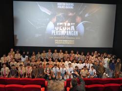 Hardiknas , Polres Batang Luncurkan Film Edukasi 'Jejak Persimpangan' di Platinum Cineplex Batang