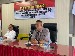 Jadi Narasumber di Polres, Kejaksaan Labusel Paparkan Fungsi Teknis Intelkam