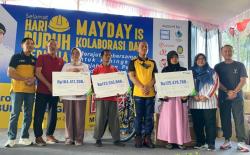 Peringatan May Day di Sragen, BPJS Ketenagakerjaan Serahkan Santunan JKK