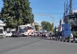 Polres Tulungagung Buru Sopir Bus Bagong yang Ugal-Ugalan, Siap Kenakan Sanksi Tilang