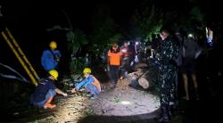 Pohon Besar Tumbang di Kadugede, Timpa Warung hingga Akses Jalan