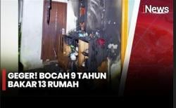 Terinspirasi Game Online, Bocah 9 Tahun Bakar 13 Rumah Warga di Sukabumi