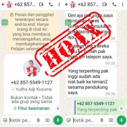 Waspada! Modus Penipuan Catut Nama Wakil Bupati Lumajang Kembali Beredar