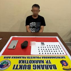 Petugas Gagalkan Peredaran 46 Butir Ekstasi di Palangkaraya, Satu Tersangka Diamankan