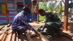 TMMD ke-124, Bangun Infrastruktur dan Tanamkan Semangat Kebangsaan di Kampung Pigapu Papua Tengah
