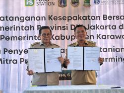 Pemkab Karawang dan Pemprov DKI Jakarta Teken Kerjasama Pengadaan Beras