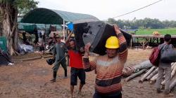 Diterjang Angin Kencang, Panggung Ketoprak di Blora Roboh