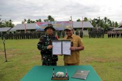 Pemerintah Aceh Besar Apresiasi Pelaksanaan TMMD ke-124, Kodim 0101/KBA di Kota Jantho