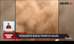 Badai Pasir Terparah Landa Arab Saudi dengan Kecepatan Angin 100 Km Per Jam