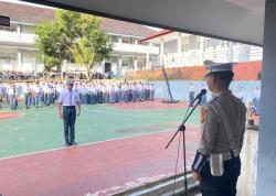 Ditlantas Polda Sulbar Ajak Siswa SMA 2 Mamuju Tertib, Jangan Ugal-ugalan di Jalan